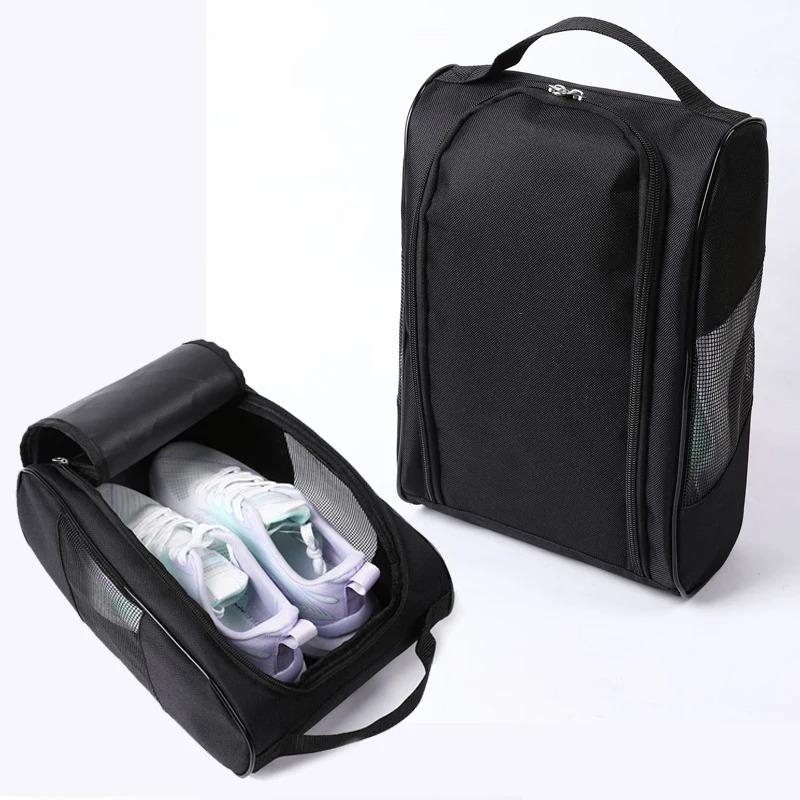 Lightweight Shoe Carrier Bag Portable Golf Shoe Bag Oxford Cloth Breathable Dustproof for Football Tennis Sports Gear