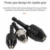 0.3-3.6mm Quick Change Drill Attachment Hex Shank Chuck Conversion Tool  Auto Repair
