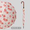 New Flower Umbrella One-piece 16-bone Umbrella Long Handle Parasol Hand Open Umbrella Can Be Single