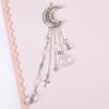 Retro Moon Rhinestone Tassel Beads Dangle Spinka do włosów Spinka do włosów damska Biżuteria ślubna