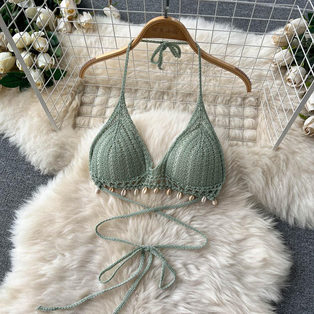 RUGOD Sommer Gerades Rohr Locker Hohe Taille Dünn Zeigen All-Match Bodenlang Weiter Bein Hose Krawatte Hängender Hals Kurz Zweiteiliger Anzug