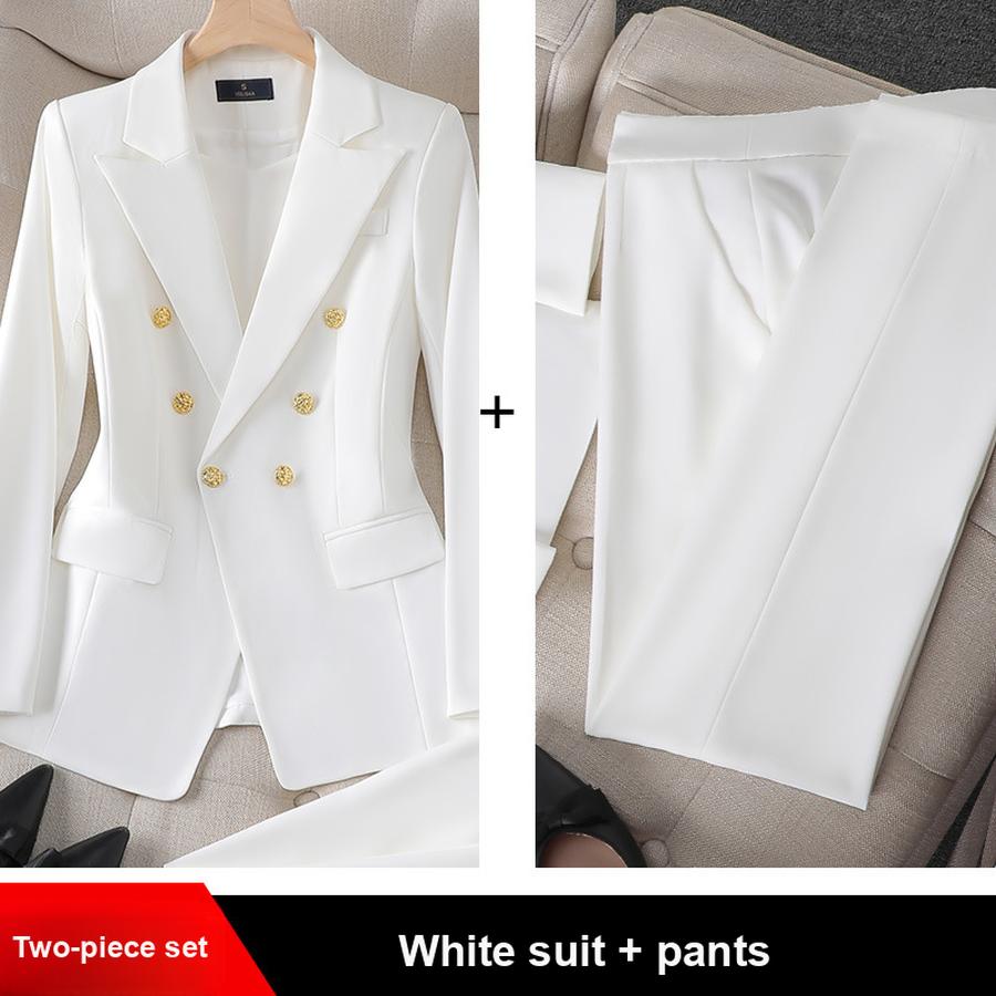 New Pink Red Long Sleeve Blazer Jacket Set Women's Pants & Mini Skirt Outfit Elegant