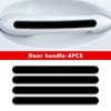 SEAMETAL Car Door Handle Protective Sticker Wear Resistant Scratch Resistant Black Protective Strip TPU Door Bowl Stickers