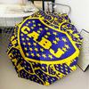 1PC Boca Football Club Printed Umbrella Folding Umbrella, Automatic Umbrella 8-Frame for Travel, Camping Fan Gifts Christmas Gifts