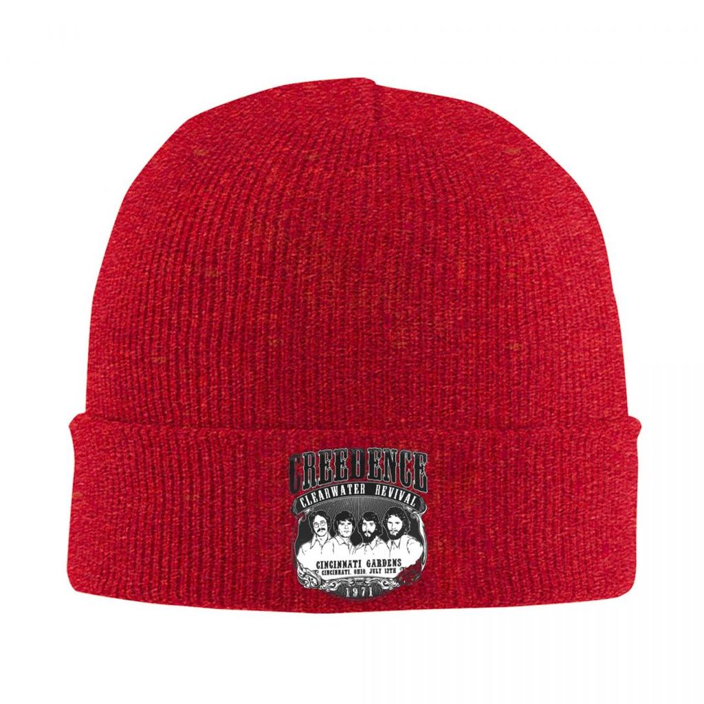 Creedence Clearwater Revivals Warm Knitted Cap Winter Knit Bonnet Hat Skullies Beanies Hip Hop Caps for Unisex