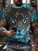 Vintage Animal Eagle 3D Printed Men's T Shirts Casual Short Sleeve Tee Shirt Fashion Outfits Streetwear O Neck Oversized Tops