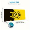 Podkładka pod mysz Borussia Dortmund, Duża mata na biurko do gier, Antypoślizgowa podkładka pod mysz XXL na laptopa i tablet, Mata do gry na mini PC ze zszywanymi krawędziami