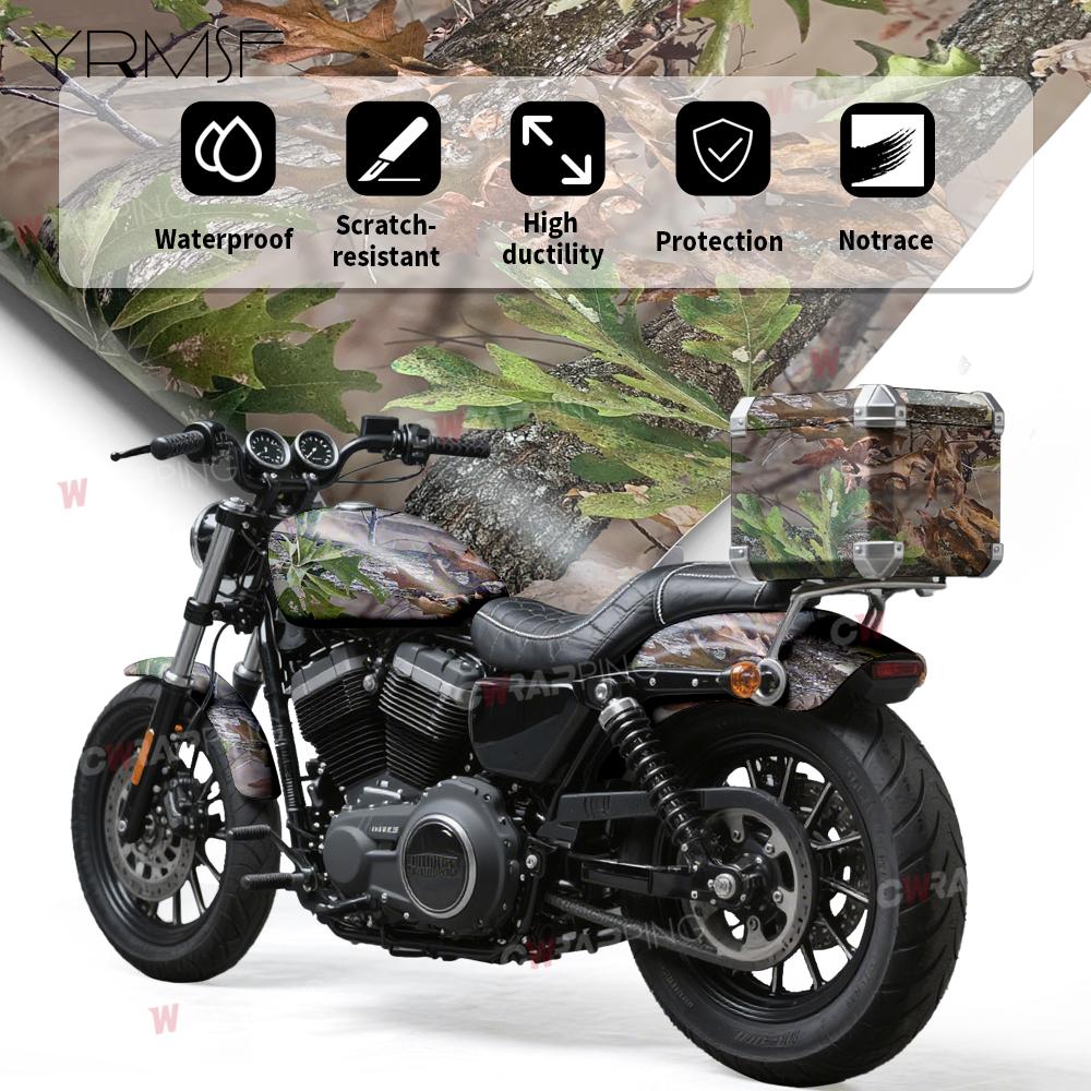Feldtarnung Auto Outdoor Zubehör Motorradaufkleber für Car Wrap Vinyl Camo Gras Wasserdicht Fahrzeugdekoration Vinyls