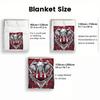 1pc Red Retro Elephant American Football Portable Blanket-Lightweight Home Furnishings Bedding Blanket Suitable for Travel Camping Living Ro