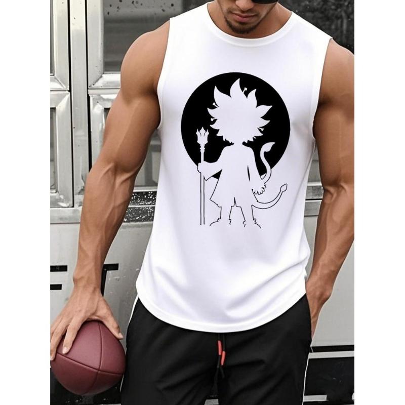 

Linen Blend Tank Top, Summer Sleeveless Shirt, Cooling Fabric, Vacation & BBQs XXL