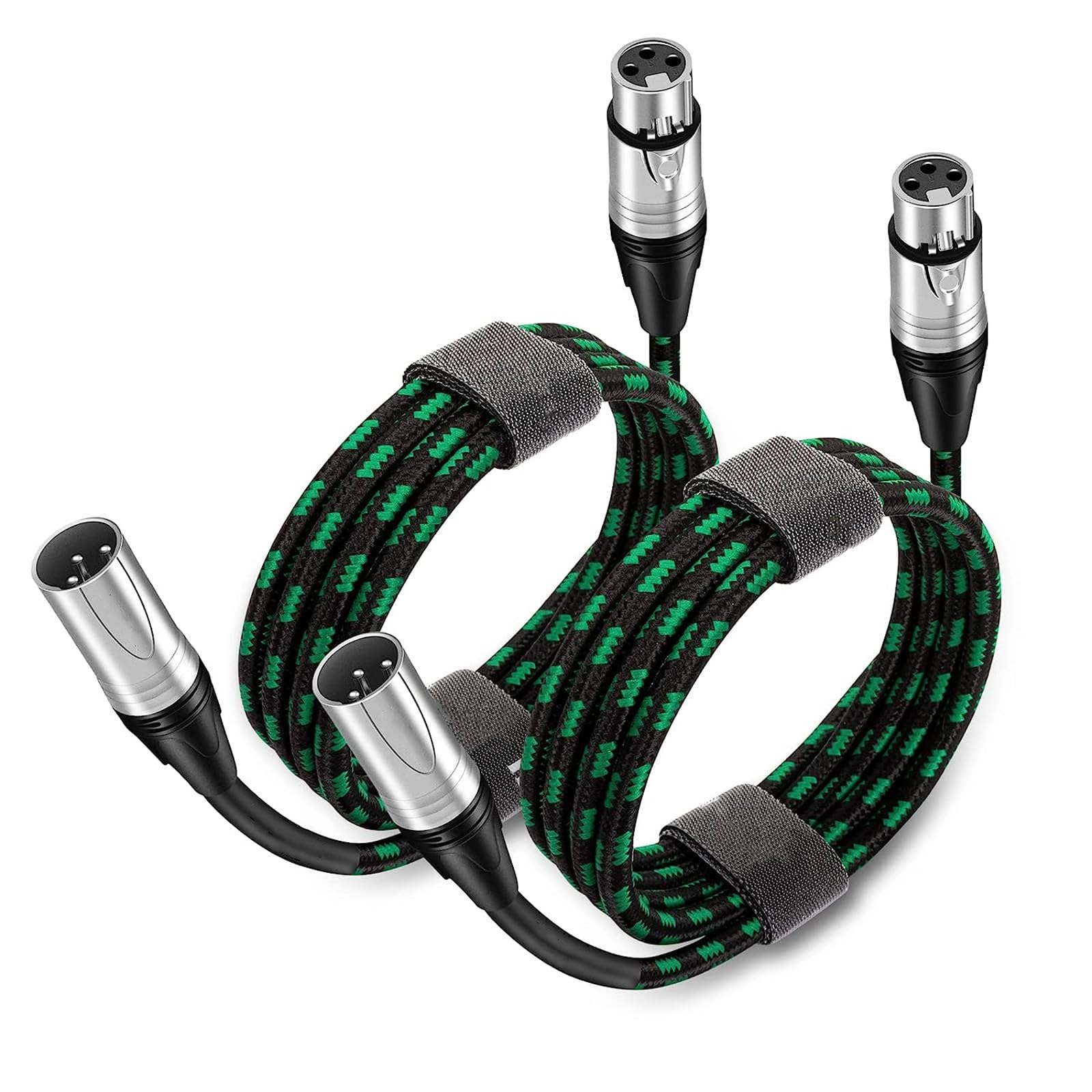 

XLR Cable XLR Male to Female Microphone Cable XLR Balanced Cable Nylon Braided Cable for Stage Lighting Male to Female XLR Cable 6M, 3-Pin Speakers,
