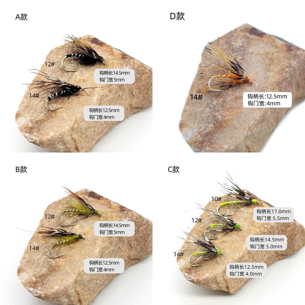 Wet Fly Lure With Synthetic Material For Stream Fish Including Trout Bass And Carp