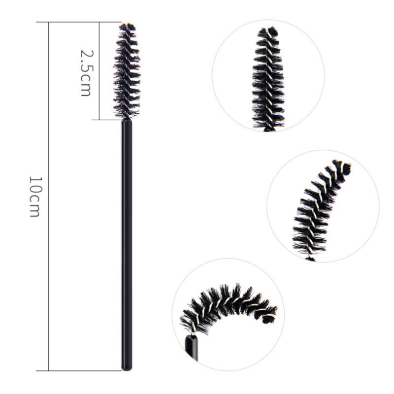 Kit d'outils de brosse à Mascara, brosse à cils jetable à la mode, bobines applicateurs, recourbe-cils, outils de maquillage, 50 pièces