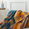 90 X180cm Absorbent Quick Drying Floral Large Bath Towels 4 Layer Gauze Towel Cotton Blanket Boho Jacquard Air Conditioning Thin Comforter Blanket 1pc