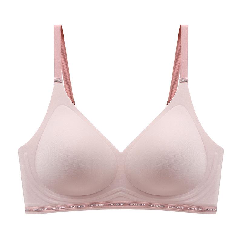 Traceless latex thin cup without steel ring, sports comfortable and breathable underwear, women's vest, gather and close the sub-breasts, upper suppor