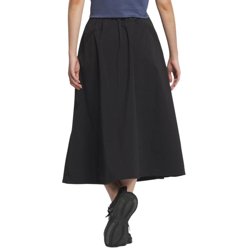 adidas Volume Skirt Solid Color Loose Casual Long Skirt Women Skirts Black Dark-Gray JJ1104