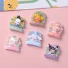 10Pcs New Mini Kawaii Cartoon Flower Garland Animal Series Flat Bottom Scrapbook  Diy Jewelry Making Hairwear Accessorie A32