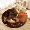 Elden Ring Round Area Rug,Carpet Rug for Living Room Bedroom Sofa Playroom Decor,Non-slip Floor Mat2