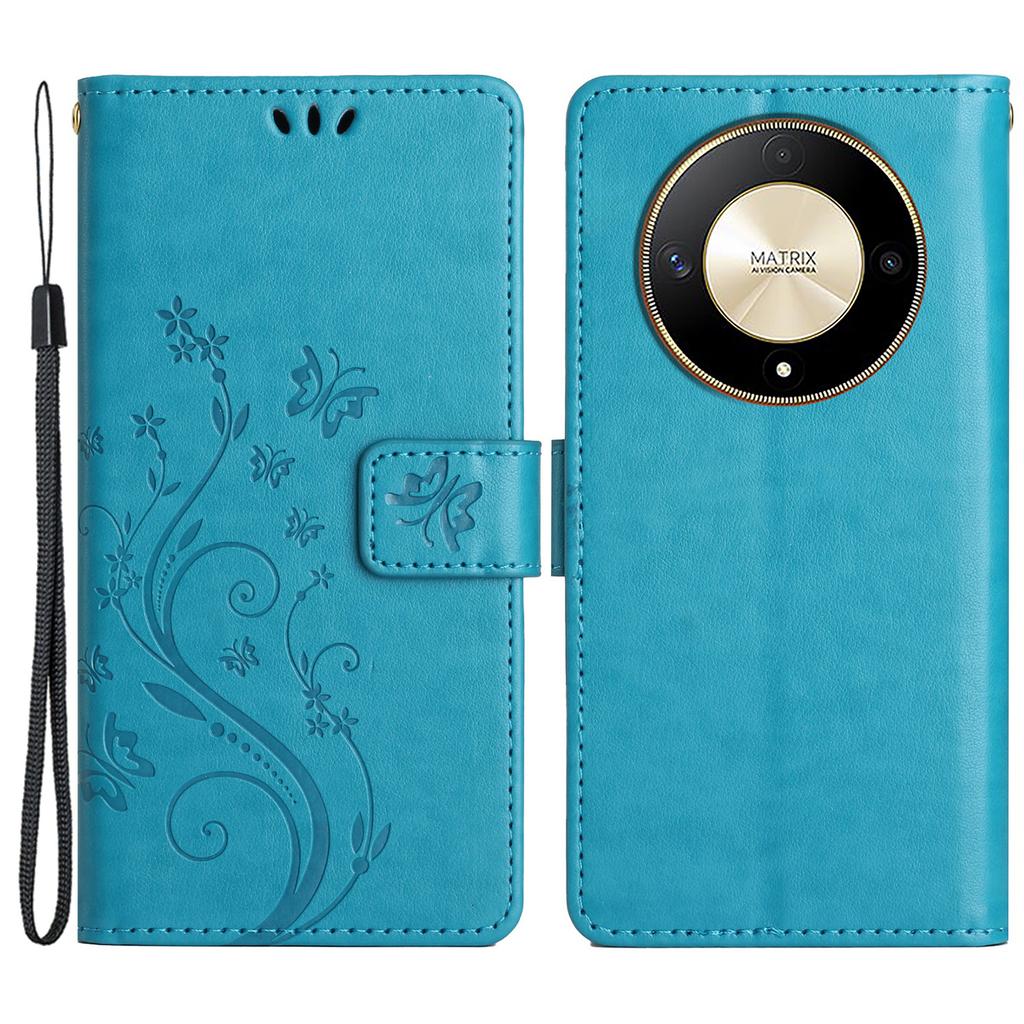 For Honor Magic6 Lite 5G/X50 5G/X9b 5G Wallet Case Butterfly Leather Flip Phone Cover