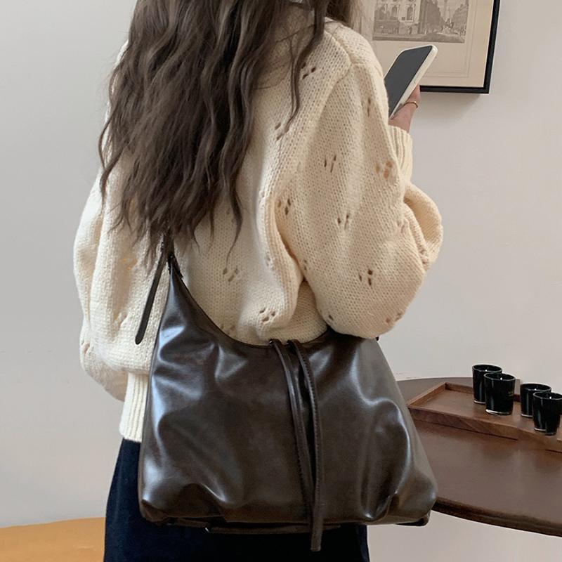Women Street Fashi Vintage Shoulder Bags Lady Daily Lazy Style Crossbody Bags Female Large Capacity Outdoor Commute Tote Bag