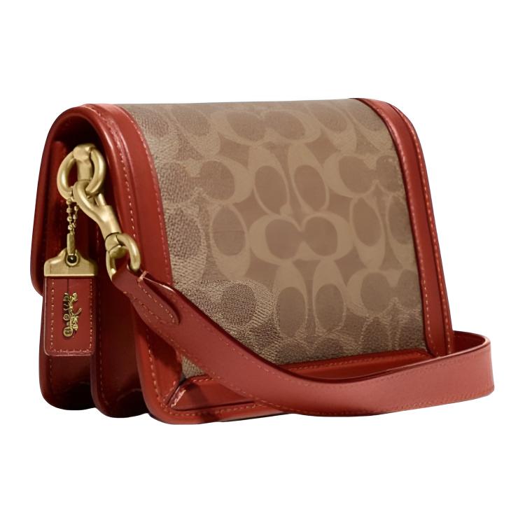 Coach Signature Canvas Colorblock Horse And Carriage Crossbody Bag C8469-B4NQ4