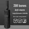 Bone Automatic Windproof Large Umbrella with UV Protection, Reversible for Sun and Rain.