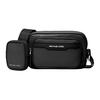 Cooper Pebbled Leather Crossbody Bag Men Bags Black Silver 37T4LCOM1L-BLACK