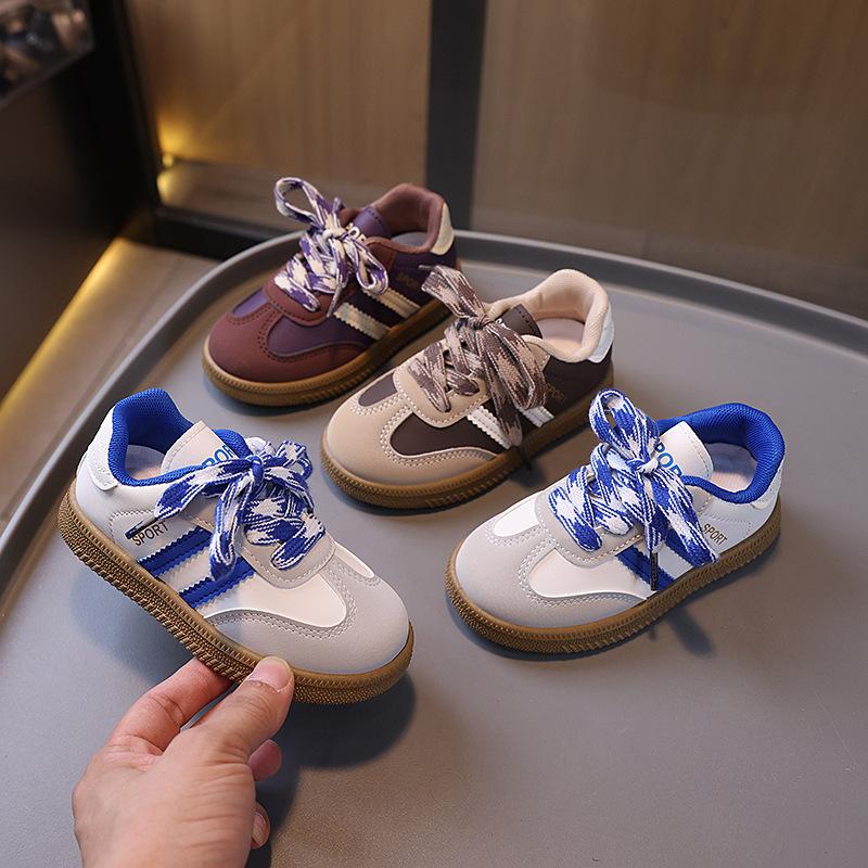 New Spring and Autumn Solid Versatile Sports Soft-soled Casual Sneakers for Boys and Girls