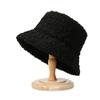 Autumn and Winter Japanese Style Embroidered Letter Fisherman Hat Women Ear Protection Solid Color Versatile Thickened for Keep Warmth Fisherman Hat