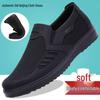 Men's Breathable Old Beijing Cloth Shoes - Soft Sole, Anti-Slip, Casual, Plus Size - For Spring & Autumn