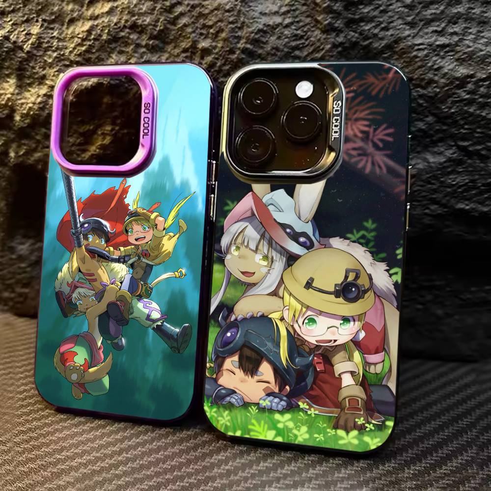 M-Made In Abyss Anime Phone Case For iPhone 17,16,15,14,13,12,11,Pro Max,Plus Candy Silver Cover