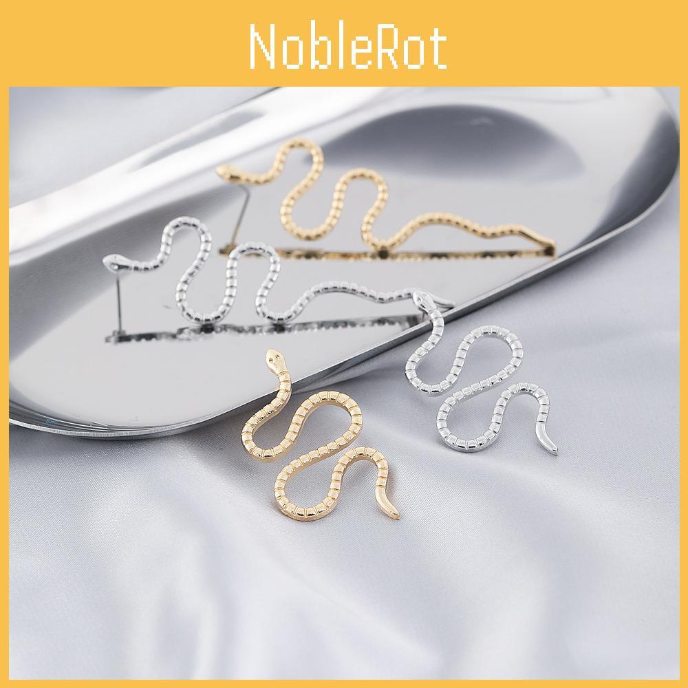 Snake Exotic Earrings Fashionable And Exaggerated Animal Shape Alloy Jewelry Ear