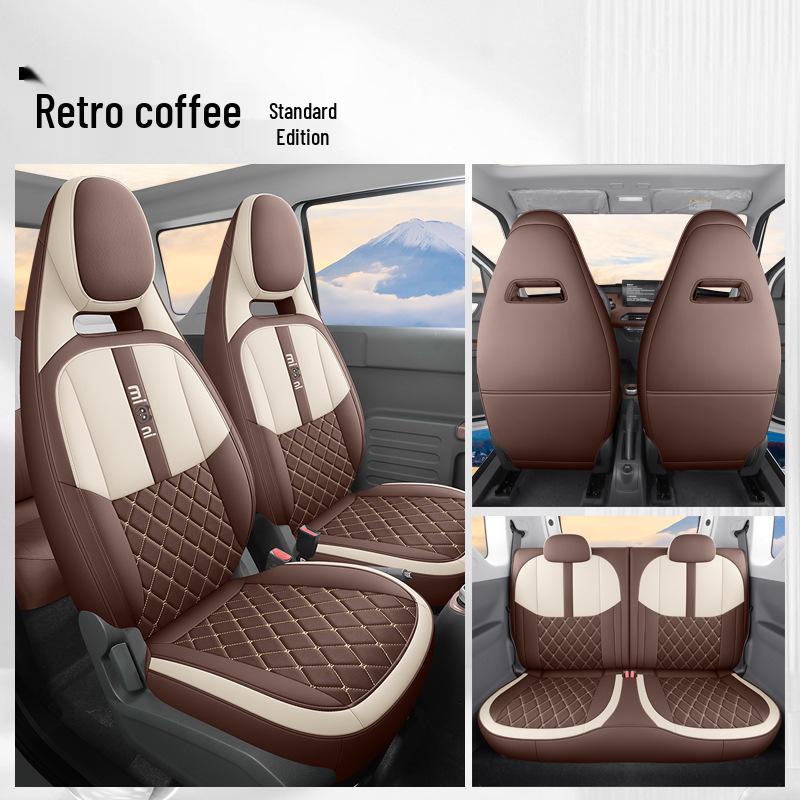 Panda MINI Universal Breathable Car Seat Cover – Cute, Wear-Resistant, Perforated, Four-Season Compatible