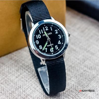 Kinder Casual Sport Digital Quarz Uhr mit Leuchtzeigern und Nylonarmband