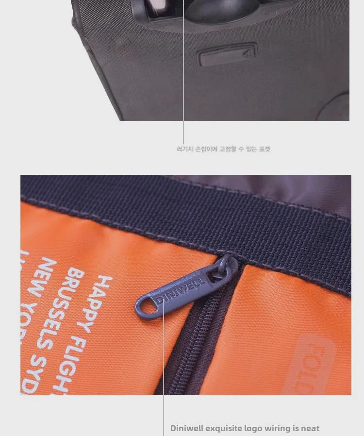 Skládací cestovní taška na kolečkách s velkou kapacitou 32 l - přenosná, ruční a kompatibilní s leteckou dopravou pro cesty na krátké vzdálenosti