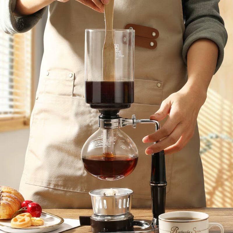 Siphon Coffee Maker Set with Hand Grinder