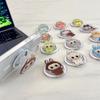 Cute Labubu Phone Grip Cartoon Magnetic Phone Holder Supports Smart Tok Kawaii Portable Folding Phone Holder Stand