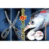 Dragon Stainless Steel Fish Gripper Tongs with Line Cutter, 25cm Hairtail Sabre Fish Grips for Fishing