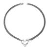 Fashion Sweet Cool Hip Hop Hollow Flame Love Necklace Personality Creative Pendant Accessories Women