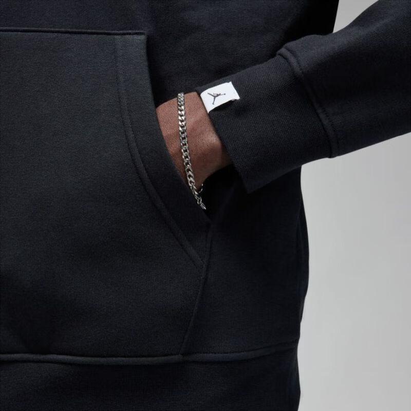 Jordan Logo Print Hoodie Men Tops Black FD7466-010