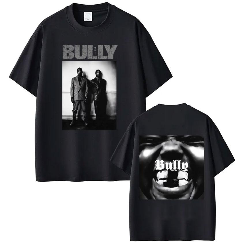 Kanye West Bully Album 2026 Tour Print Tees Men Women Fashion Hip-hop T-shirt Loose Casual Cotton Vintage Gothic Punk T-shirts