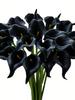 5/10pcs Artificial Flowers Calla Lily Bouquet Real Touch Faux Flower For Home Table Wedding Decoration Halloween Party Decor