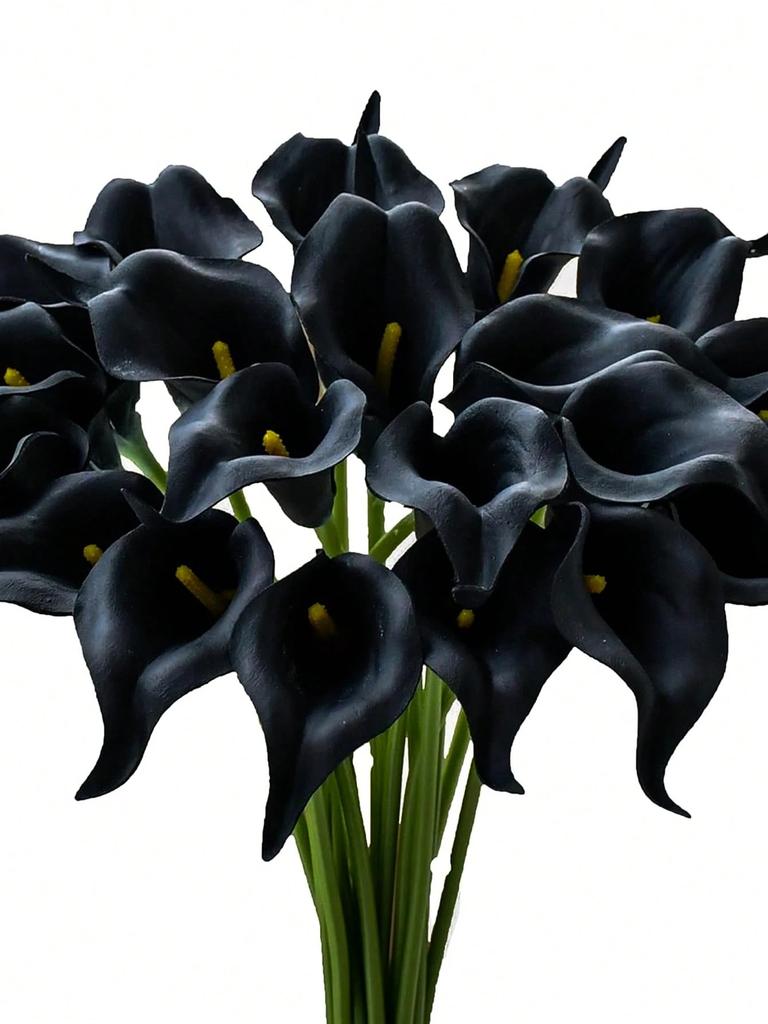 5/10pcs Artificial Flowers Calla Lily Bouquet Real Touch Faux Flower For Home Table Wedding Decoration Halloween Party Decor