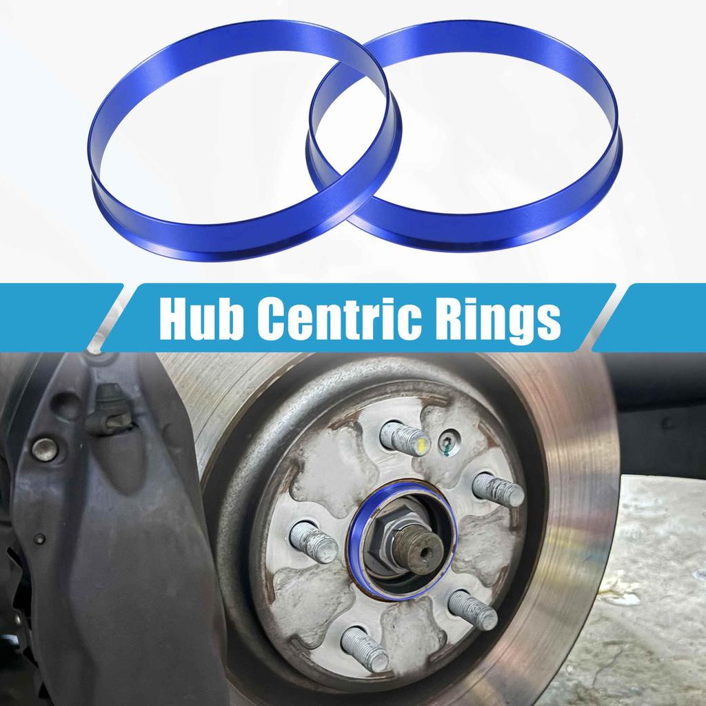 A ABSOPRO Car Hub Centric Ring OD65.1mm ID63.4mm Aluminum Alloy