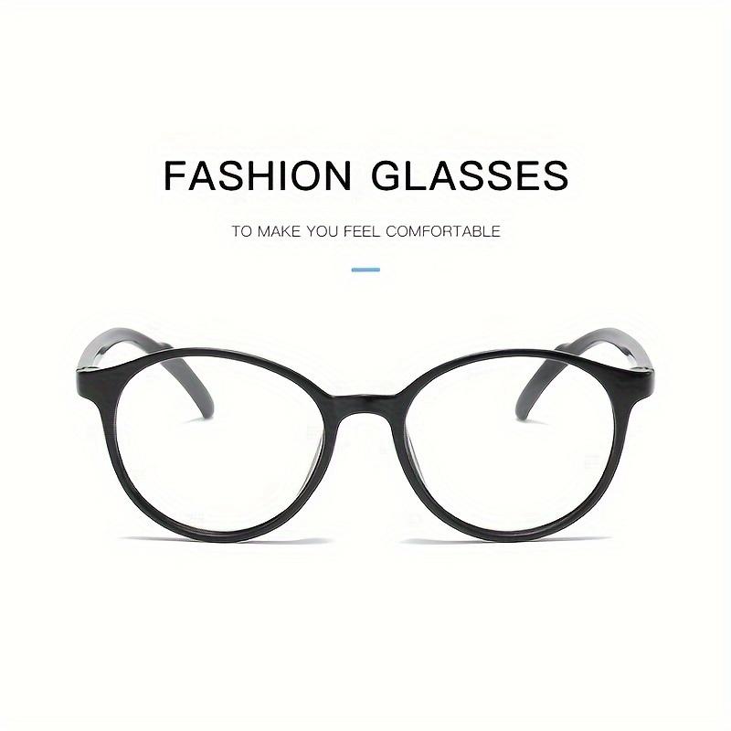 1pcs Fashionable Color Changing Anti Blue Light Glasses Metal Frame Unisex Trendy Plain Eyewear