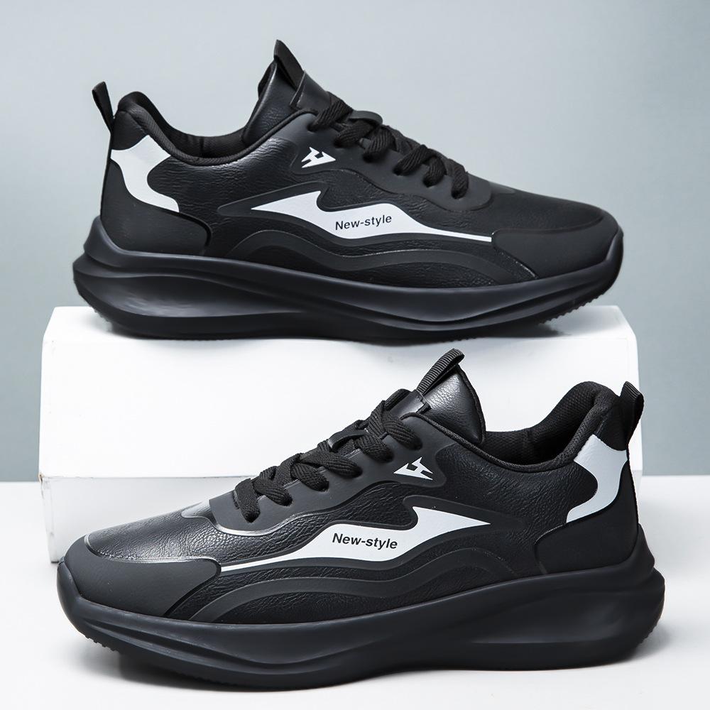 Black sneakers casual shoes outdoor commuting comfort