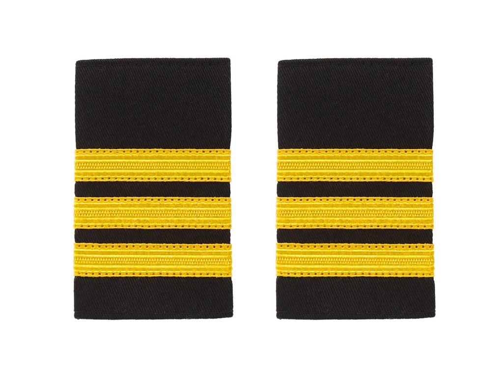 Washable Silk Metal Wire Aviation Shoulder Boards for Security Uniforms - Suitable for China Eastern and Hainan Airlines