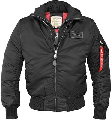 Winter Jacket Alpha Industries MA-1 D-Tec Hood Bomber Jacket (183110) Black (183110-515)