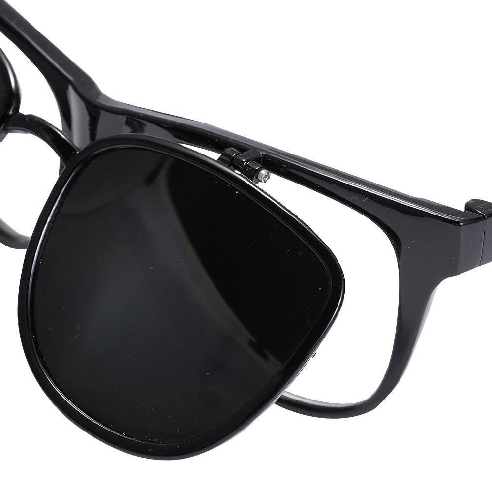 Black Goggles 15*5*4cm/5.9*1.97*1.57 Shelter From The Wind Double Layer Flip Cover  Welding