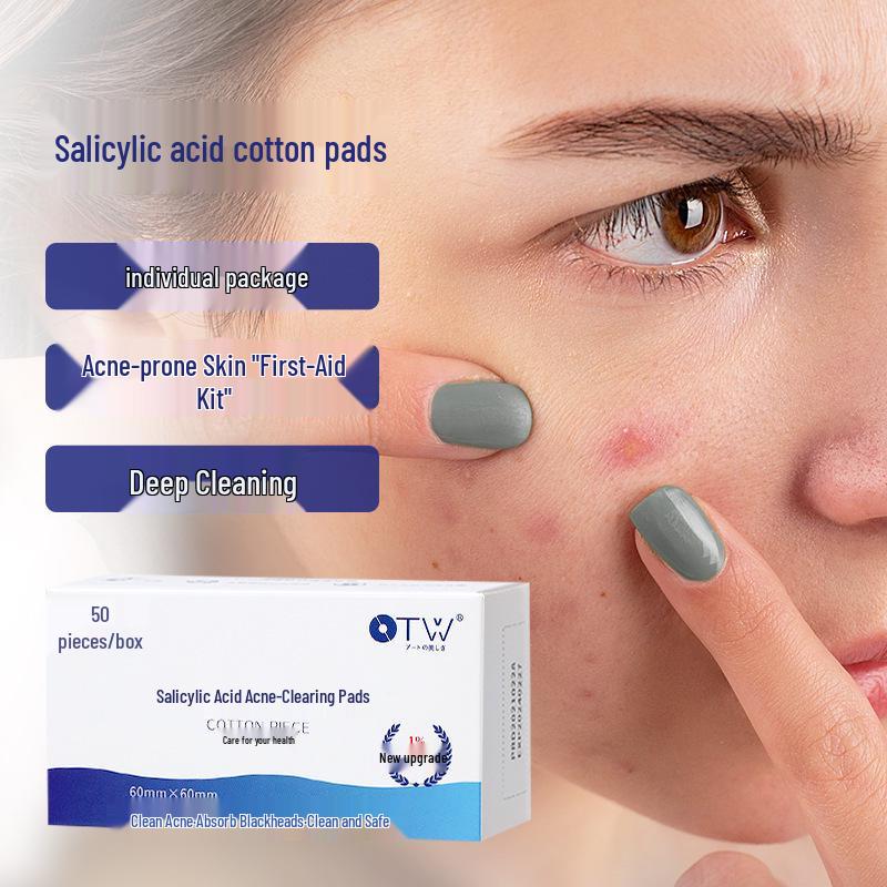 OTW Salicylic Acid Pads: Fade Acne Scars, Hydrate, Remove Blackheads & Closed Comedones - 50 Sheets